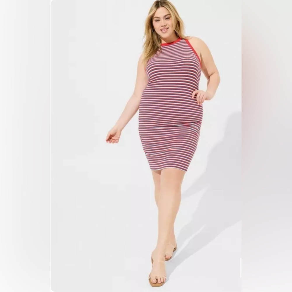 Torrid Women's Size 3 Mini Super Soft Rib Racerback Bodycon Dress